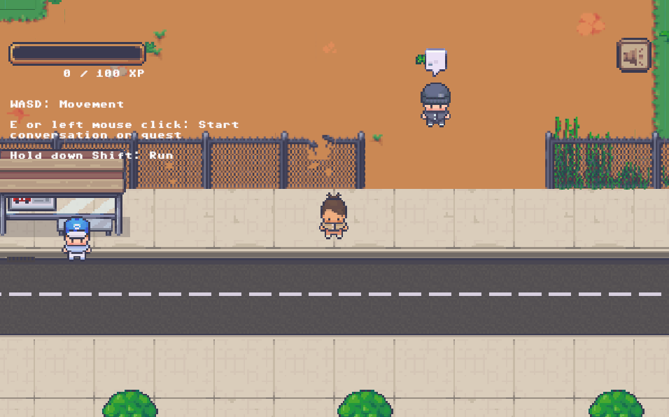 Screenshot of the RPG